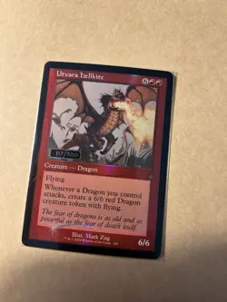 Serialized Utvara Hellkite (Retro Frame) Ravnica Remastered Foil - Image 1