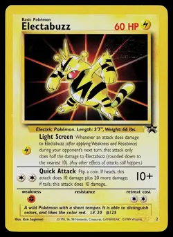 Pokemon Card - Electabuzz Wizards Black Star Promos 2 Promo - Image 1
