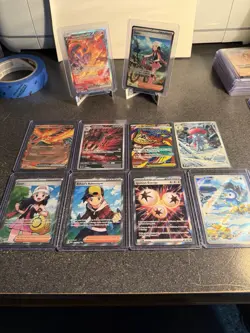 Pokemon TCG | Destined Rivals Full Art Holo Lot | Moltres, Dawn, Ethan - Image 1