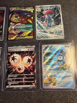 Pokemon TCG | Destined Rivals Full Art Holo Lot | Moltres, Dawn, Ethan - Image 4