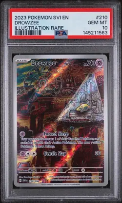 Pokemon Drowzee 210/198 SV01 Scarlet & Violet Illustration Rare Holo PSA 10 Gem - Image 1