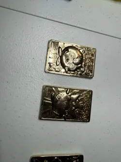 Pokemon 23K Gold Plated Cards 1999 Burger King Full set Charizard Pikachu - Image 2