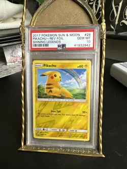 2017 Pokemon Sun & Moon Pikachu Shining Legends REVERSE HOLO PSA 10 GEM MINT - Image 1