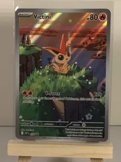 Pokemon TCG Victini SVP 208 Full Art Illustration Black Star Promo Rare Holo - Image 2