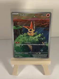 Pokemon TCG Victini SVP 208 Full Art Illustration Black Star Promo Rare Holo - Image 3