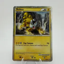 Pokemon Card Raikou HGSS19 Hgss Black StarPromo Holo LP - Image 1