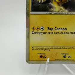 Pokemon Card Raikou HGSS19 Hgss Black StarPromo Holo LP - Image 5