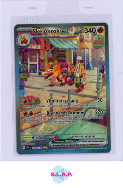 SKELOKROK EX POKEMON 258/091 2023 PAL PALDEA EVOLVED GERMAN FULL ART - Image 1