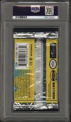 1999 Pokemon Base Set Unlimited Booster Pack Thick Font Blastoise PSA 9 MINT - Image 2