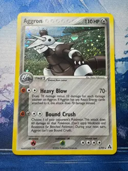 Pokemon TCG - Aggron EX Legend Maker 2/92 - Holo Rare LP SWIRL! - Image 1