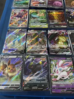 Pokemon TCG Chinese Joblot Bundle ar Sr rainbows 151 promos Vaporeon Sars x25 - Image 3