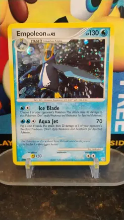 EMPOLEON LV. 42 Diamond & Pearl POKEMON Holo 2007 Trading Card 4/130 - Image 1