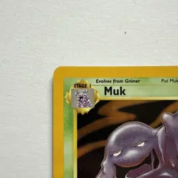 Pokemon TCG Muk Fossil Holo Rare Card 13/62 MP WOTC 2 - Image 3