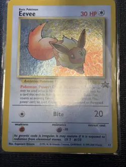 Pokemon Eevee TCG Black Star Holo Promo Card #11 - Image 2