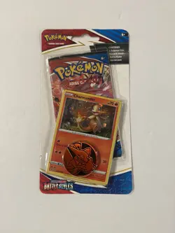 Pokemon Battle Styles Checklane Blister Charmander New Sealed TCG Booster Pack - Image 1