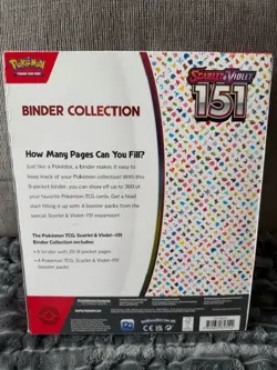 Pokemon TCG 151 BINDER COLLECTION BOX! Scarlet & Violet Factory Sealed New ✨ - Image 2