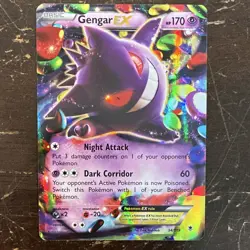 Gengar EX 34/119 XY - Phantom Forces Ultra Rare Holo 170 HP Pokemon TCG English - Image 1