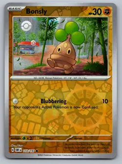Pokemon TCG SV03: Obsidian Flames Bonsly 110/197 Reverse Holo - Image 1