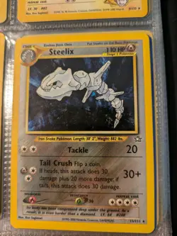 Pokemon TCG Steelix 15/111 Neo Genesis 2000 Holo Rare WOTC VTG NM - Image 1