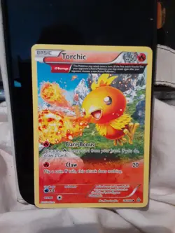 Torchic 26/160 Full Art Non Holo Rare XY Primal Clash 2015 Pokemon TCG - Image 1