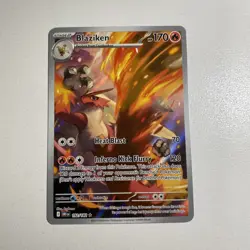 Pokemon TCG Blaziken Holo Rare Full Art Destined Rivals - Image 1
