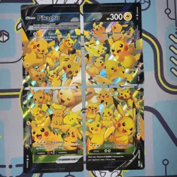 Pikachu V-Union SwSH Black Star Promo Set of 4 Pokemon TCG Promo Cards English - Image 2