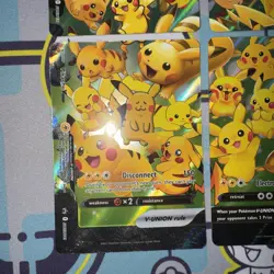 Pikachu V-Union SwSH Black Star Promo Set of 4 Pokemon TCG Promo Cards English - Image 3