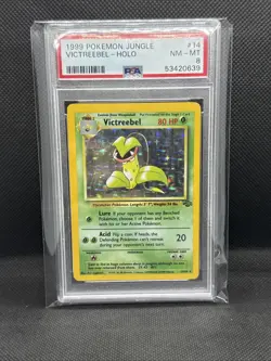 VICTREEBEL 1999 POKEMON JUNGLE 1ST EDITION RARE HOLO 14/64 PSA 8 Q4374 - Image 1
