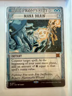 Magic MtG: Mana Drain (Outlaws of Thunder Junction - Breaking News), NM - Image 1