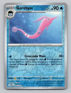 Reverse Holo Gorebyss 056/182 Rare Destined Rivals Pokemon - Image 1