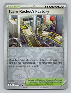 Reverse Holo Team Rocket's Factory 173/182 Uncommon Destined Rivals Pokemon - Image 1