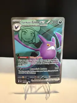 Pokemon TCG Team Rockets Crobat EX Destined Rivals 217/182 - Image 1