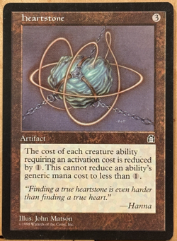 LIMITED EDITION Stronghold Vintage MtG Heartstone Unplayed NM - Image 1