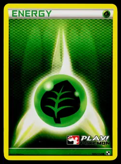 Grass Energy - Play! Pokemon Holo 105/114 Promo Pokemon League Championship NM - Image 1