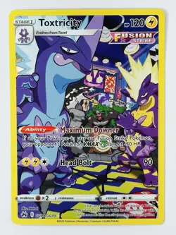 Toxtricity GG09/GG70 Ultra Rare Holo Crown Zenith: Galarian Gallery Pokemon NM - Image 1