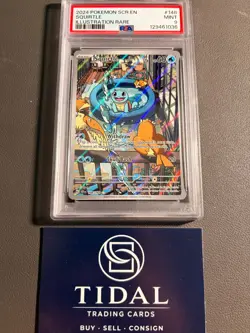 PSA 9 2024 POKEMON SCR EN-STELLAR CROWN #148 SQUIRTLE ILLUSTRATION RARE - Image 1