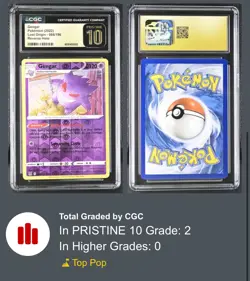 Pokemon Gengar Reverse Holo 066/196 CGC PRISTINE 10 Lost Origin POP - 2 - Image 3