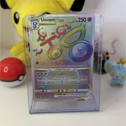 Pokemon Unown VSTAR 199/195 Silver Tempest Full Art Holo Secret Rare - Image 1