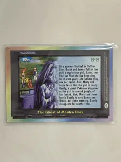 2000 Topps The Ghost Of Maiden Peak Pokemon TV Animation Series 2 EP19 Holo Foil - Image 2