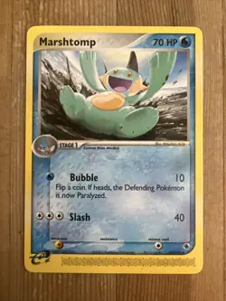 Pokemon TCG Marshtomp EX Ruby and Sapphire 40/109 Regular Uncommon VLP - Image 1
