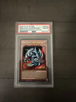 2023 YU-GI-OH! SPELL RULER 25TH ANNIVERSARY EDITION BLUE-EYES TOON DRAGON PSA 8! - Image 1