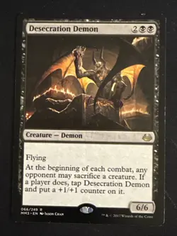 1x Desecration Demon (66) Modern Masters 2017 LP MTG Magic x1 MKE - Image 1