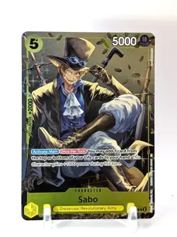 Sabo P-073 Tin Pack Set Vol. 2 Promo One Piece Card Game NM - Image 1
