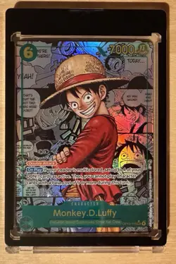 2025 One Piece OP13 - Carrying On His Will #118 Monkey D. Luffy Manga Rare - Image 1