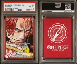 Shanks Leader OP09-001 Alt Art PSA 10 - One Piece Emperors in the New World EN - Image 3