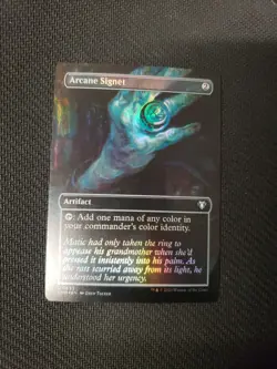 MTG *Arcane Signet Borderless Foil X1* (NM) Commander Masters Magic - Image 1