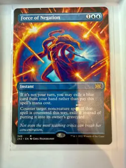MtG Force of Negation Double Masters 2022 Borderless Regular NM - Image 1