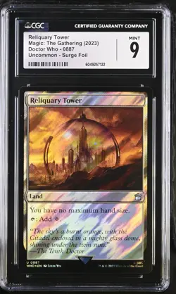 RELIQUARY TOWER Doctor Who Surge Foil CGC 9 MTG - Image 1
