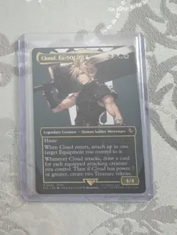 2025 MTG Magic the Gathering Final Fantasy Cloud, Ex-SOLDIER Borderless #0202 NM - Image 1
