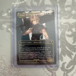 2025 MTG Magic the Gathering Final Fantasy Cloud, Ex-SOLDIER Borderless #0202 NM - Image 4